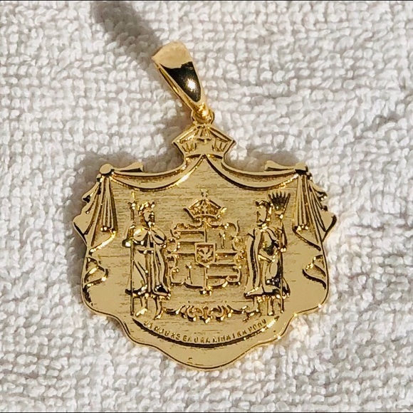 14k GOLD Hawaiian Coat of Arms 5mm x 20in Necklace - Picture 3 of 8